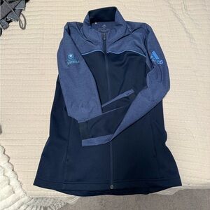 Adidas Blue Zip-Up Jacket Club at Vinaterra Golf